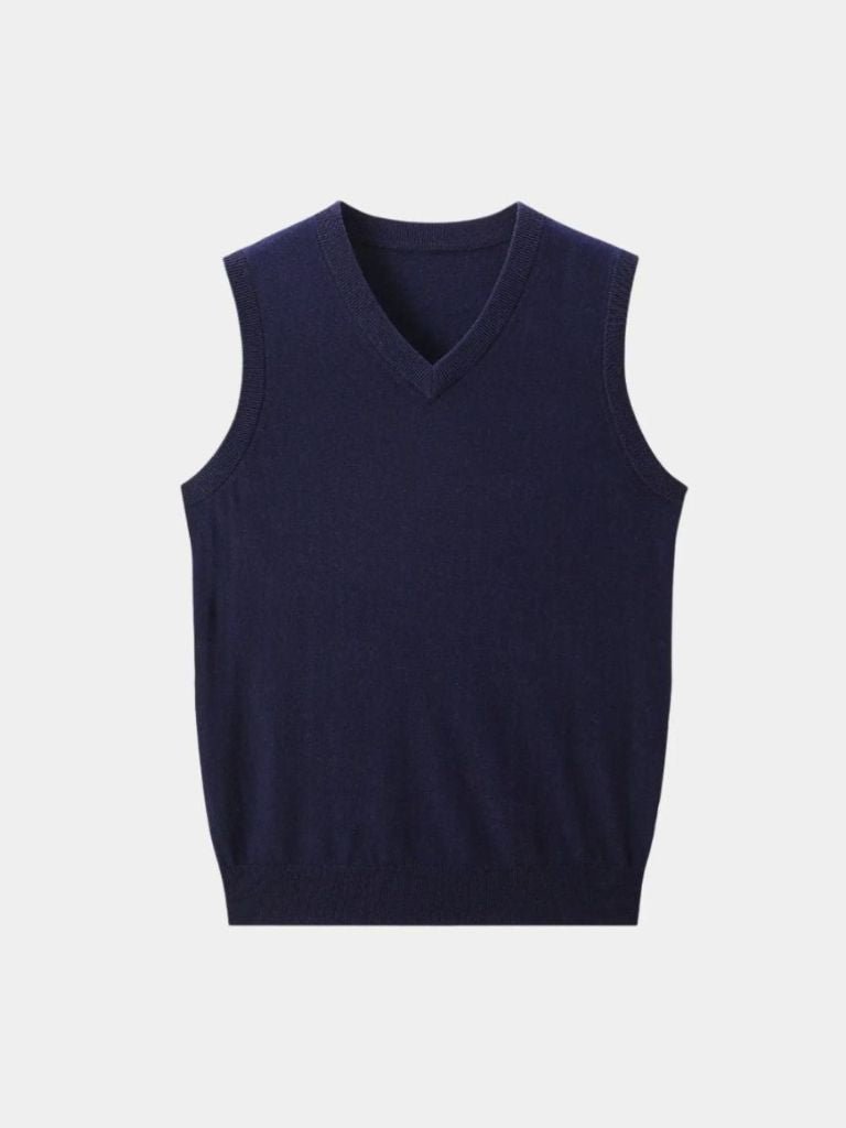 Cashmere Knit Vest – Luxury Layering