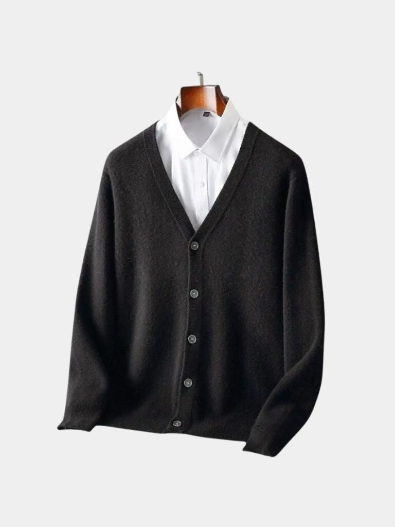 Merino Wool Cardigan | Premium Knit Sweater