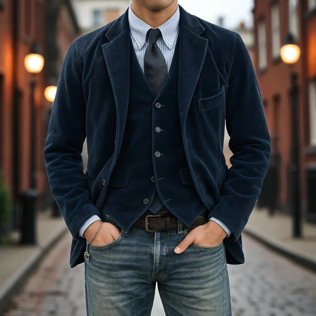 Tommy Blazer and Vest Set – Chic Business Casual