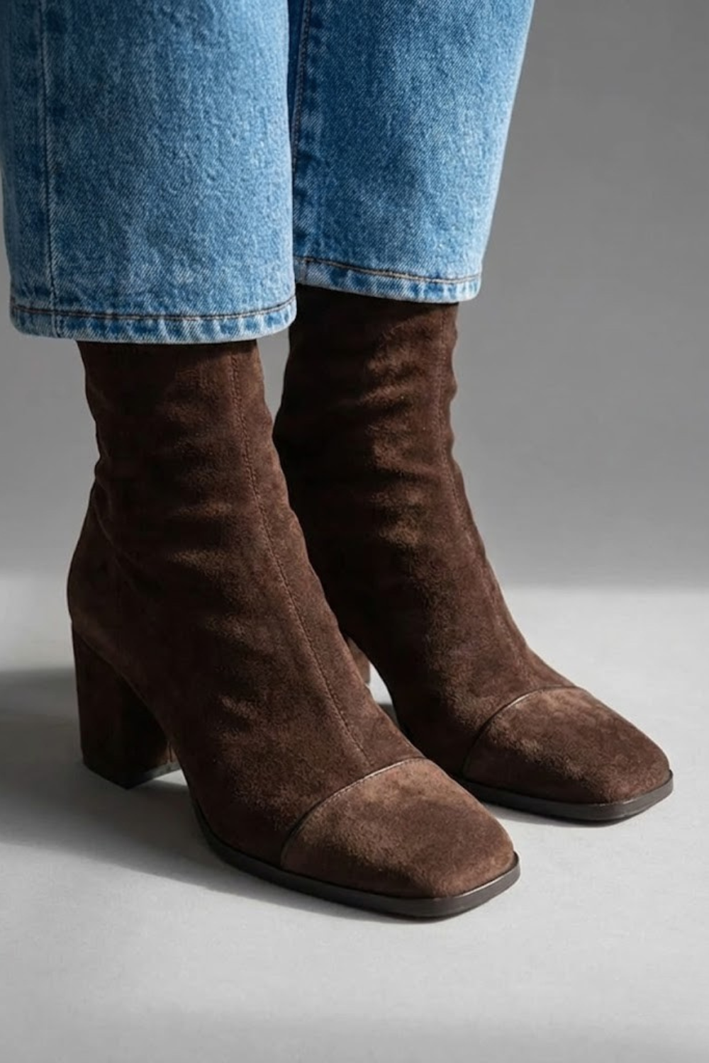 Square Toe Heeled Boots | Elegant Block Heel