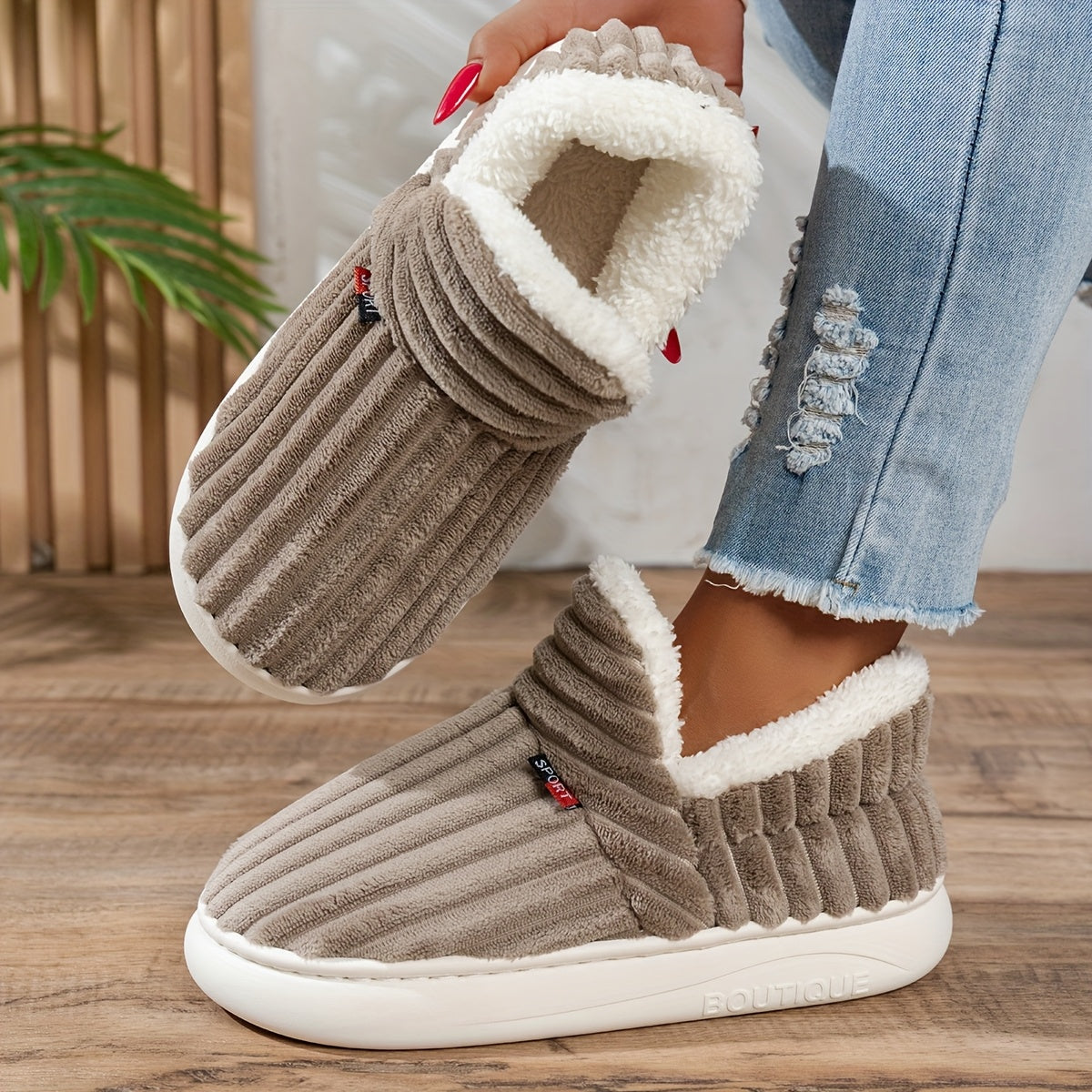 Cozy Winter Slippers | Durable Outdoor Design