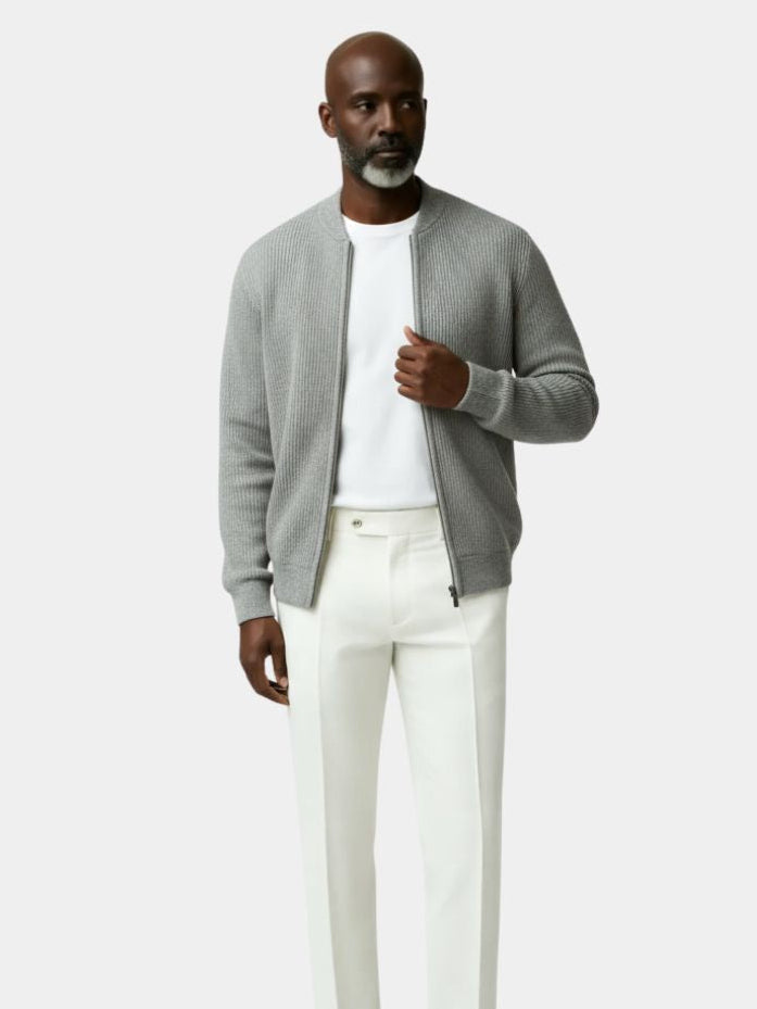 Soft Cotton Jacket | Lightweight Knitwear