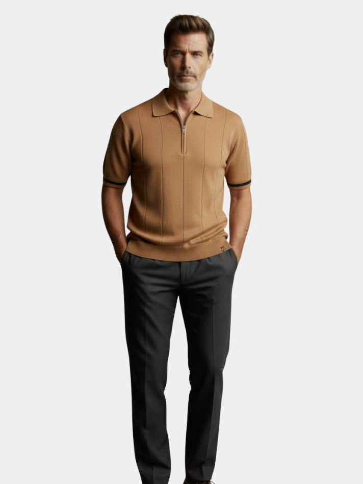 Royal Zip Polo - Breathable Classic Style