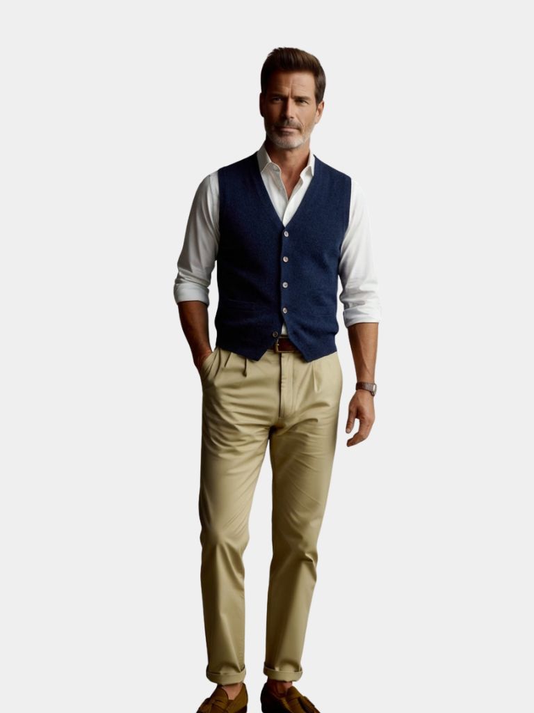 Cashmere Cardigan Vest - Soft Wool Knitwear