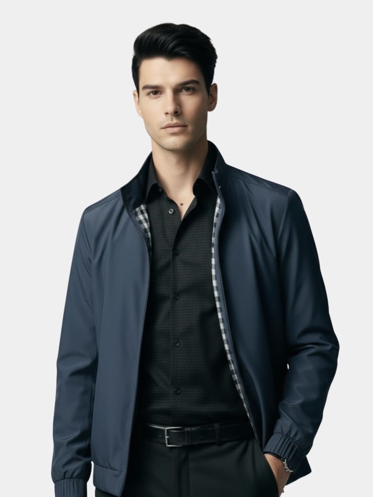 Casual Bomber Jacket – Tailored Italian Style