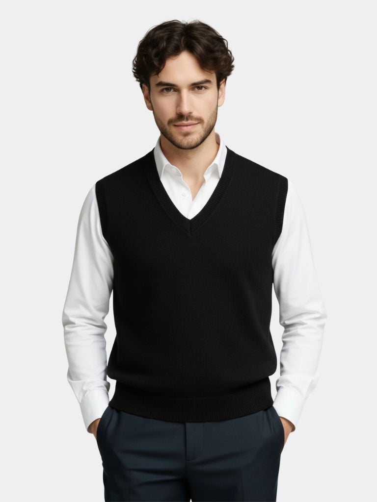 Cashmere Knit Vest – Luxury Layering