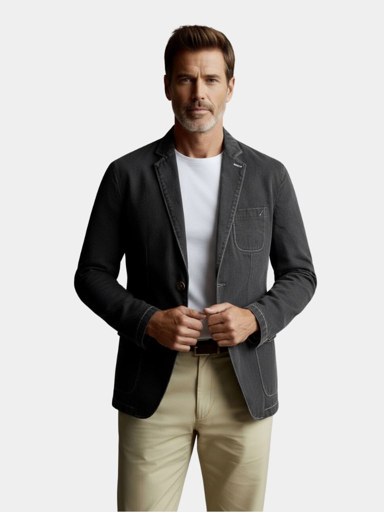 Denim Blazer Jacket | Classic Style