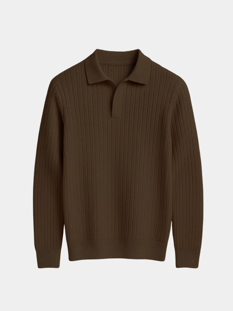 Open Collar Polo Sophisticated Casual Wear