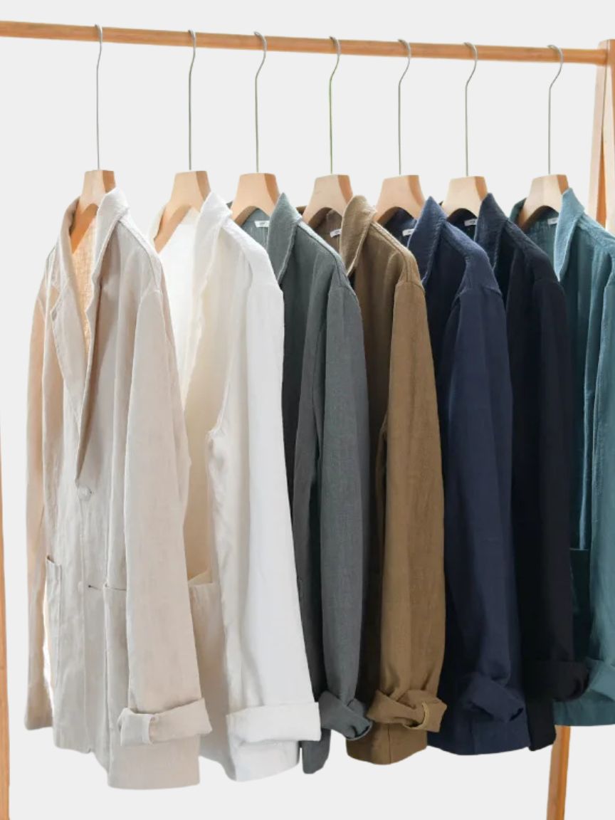 Summer Linen Blazer - Classic Breathable Jacket