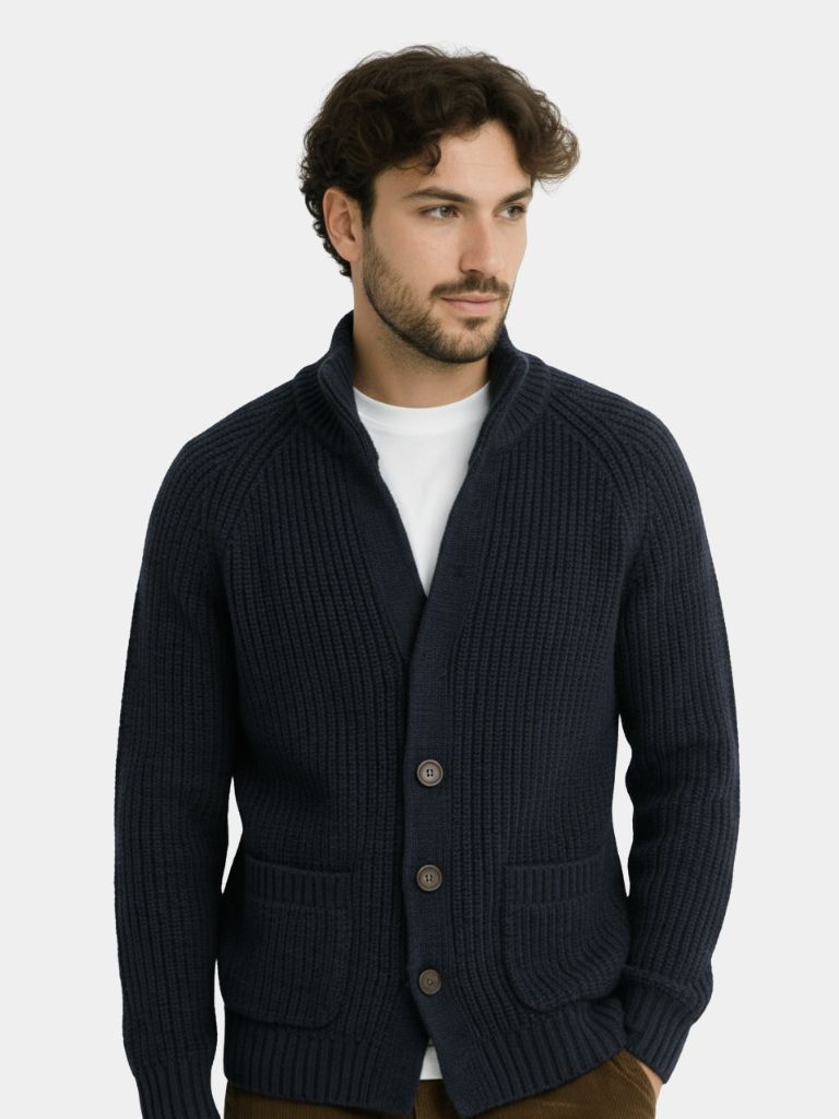 Button Knit Jacket | Classic Sophistication