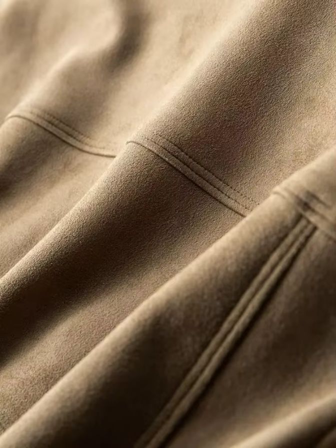 Leather Aviator Jacket | Cozy Tailored Fit