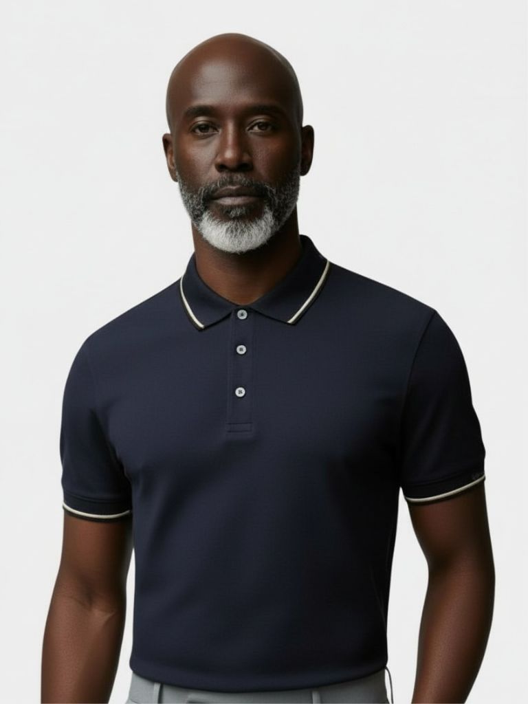 Midnight Trim Polo Elegant Shirt