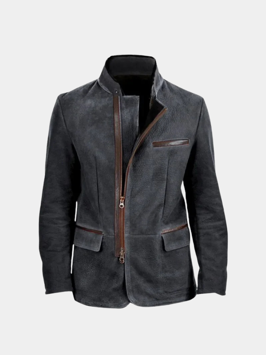 Suede Field Jacket – Classic Italian Style