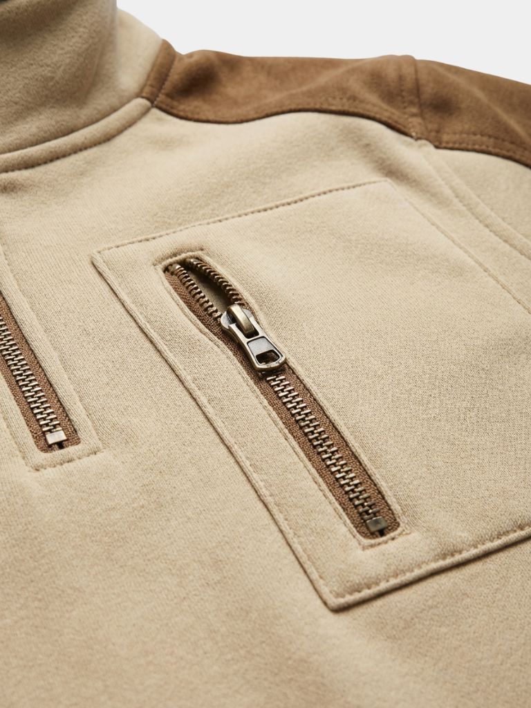 Quarter Zip Pullover | Urban Exploration High Collar Sweater