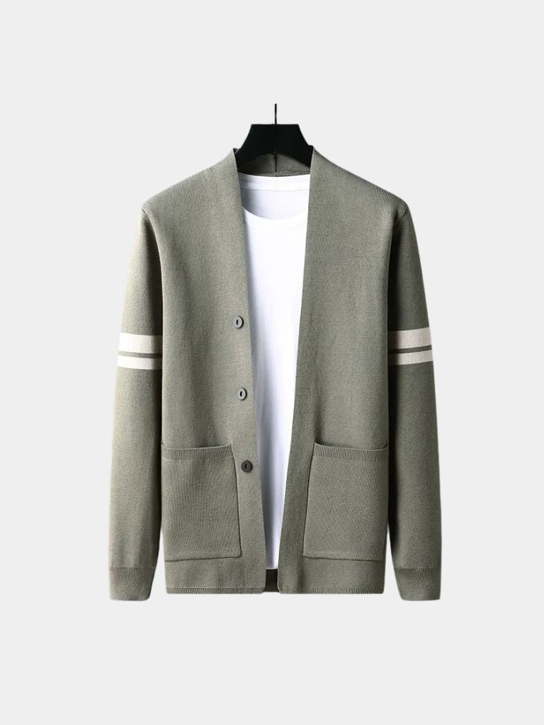 Knit Cardigan – Tailored Wool Blend Sweater