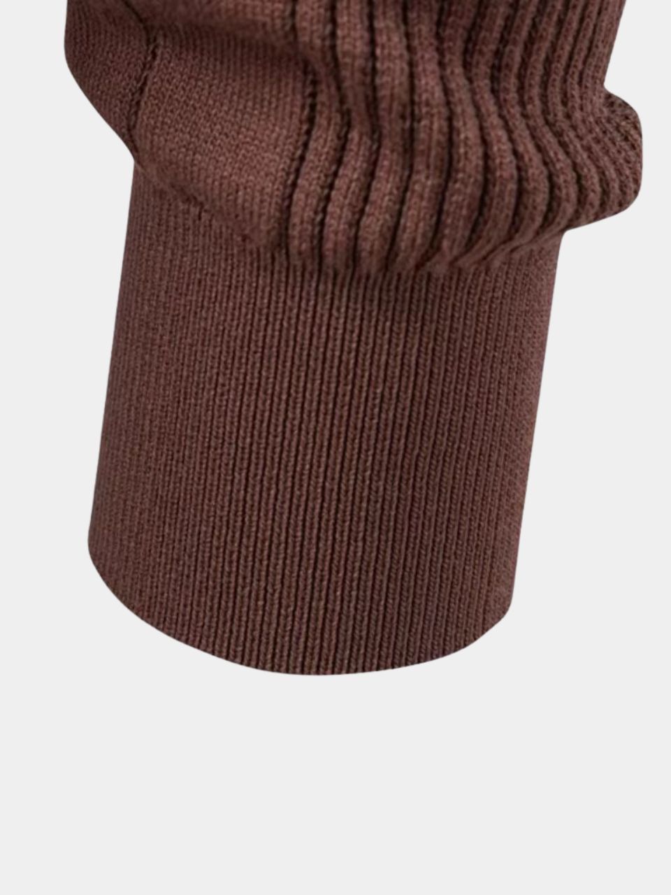 Vertical Ridge Sweater - Slim Fit Ribbed Knitwear
