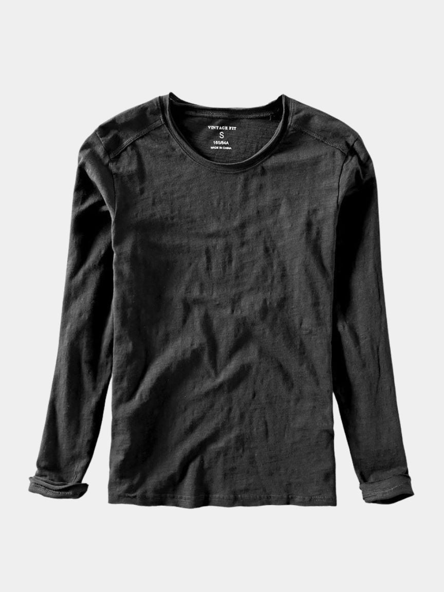 Vintage Cotton T-Shirt – Essential Long Sleeve