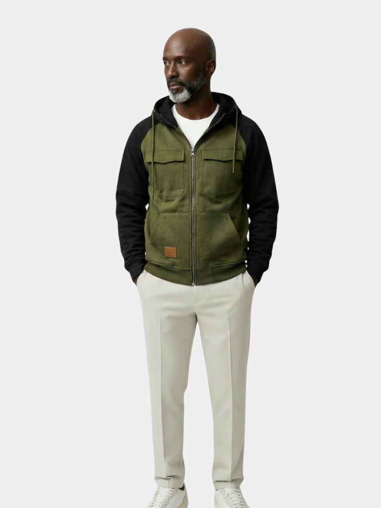 Cargo Zip Hoodie - Tailored Fit