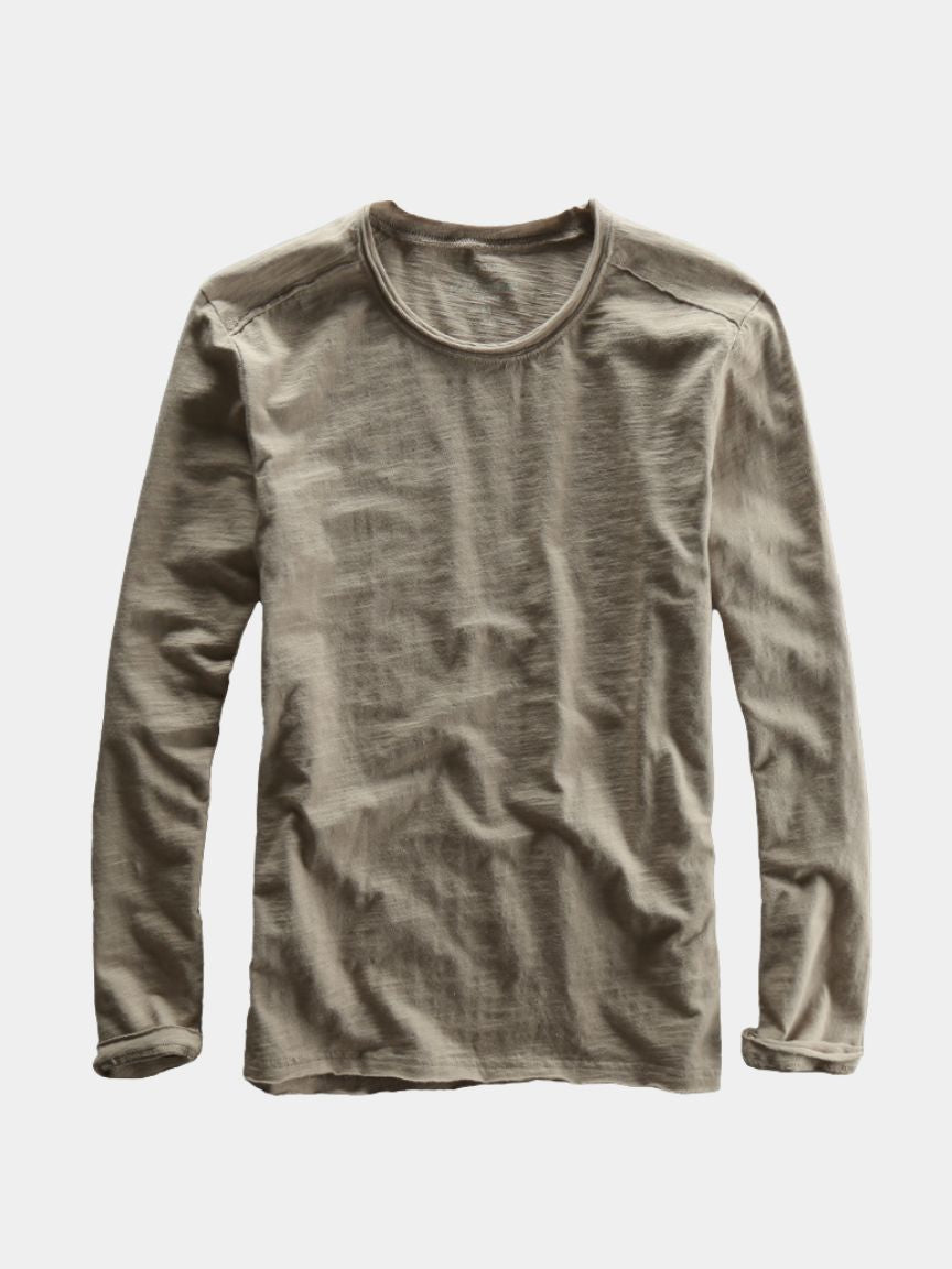 Vintage Cotton T-Shirt – Essential Long Sleeve