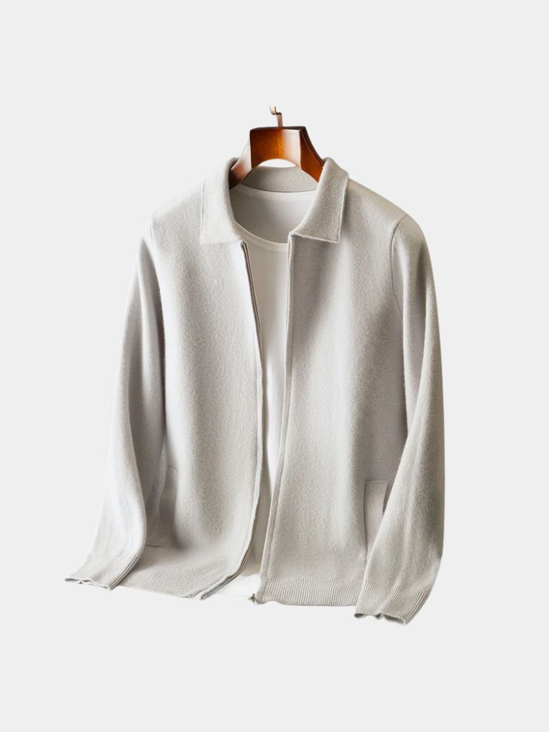 Cashmere Knit Jacket - Heritage Elegance