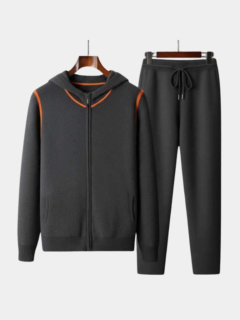 Taupe Cashmere Set – Elegant Knitwear