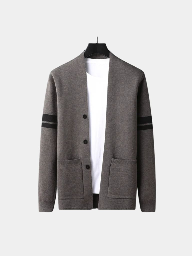 Knit Cardigan – Tailored Wool Blend Sweater