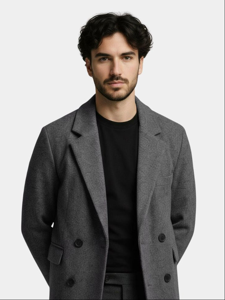 Executive Urban Coat – Modern Tailored Silhouette