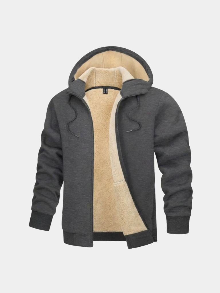 Sherpa Hoodie Jacket – Durable Thermal Fleece