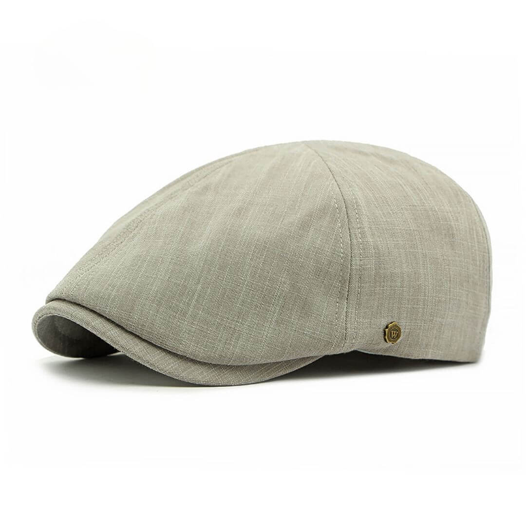 Brushed Cotton Flat Cap | Minimalist Elegance