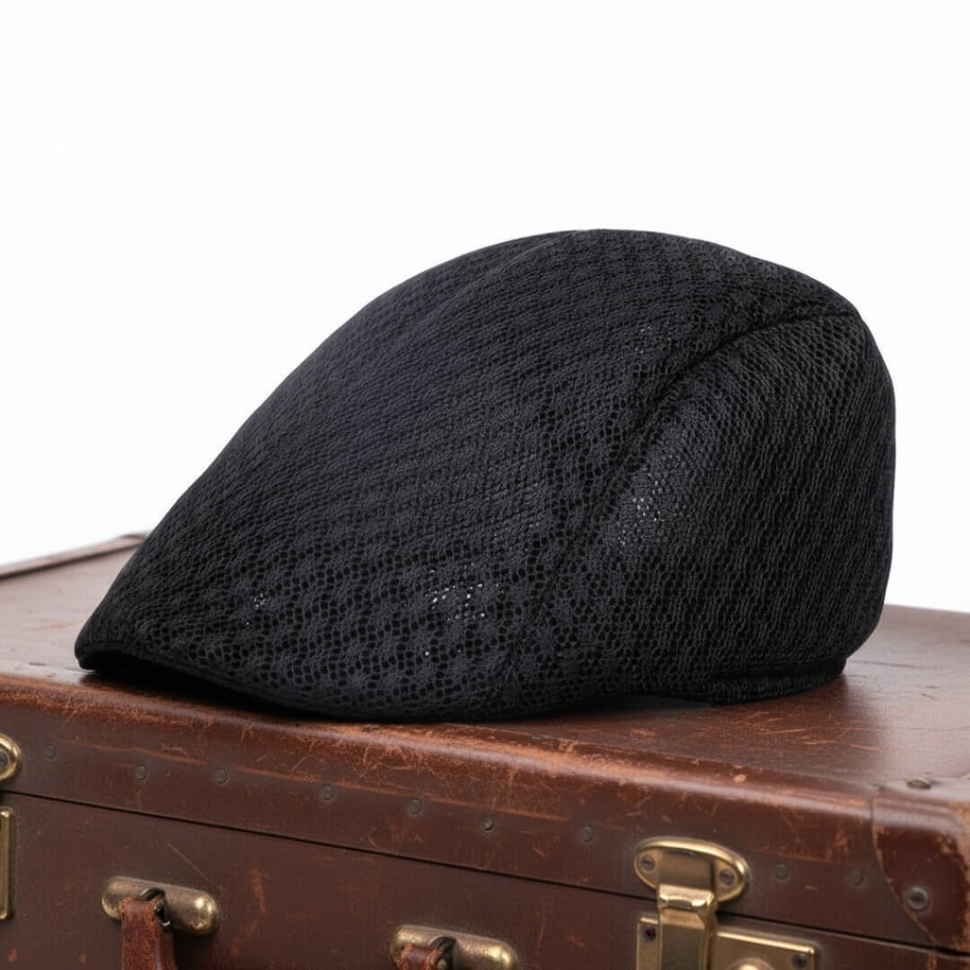 Mesh Flat Cap - Breathable Lightweight