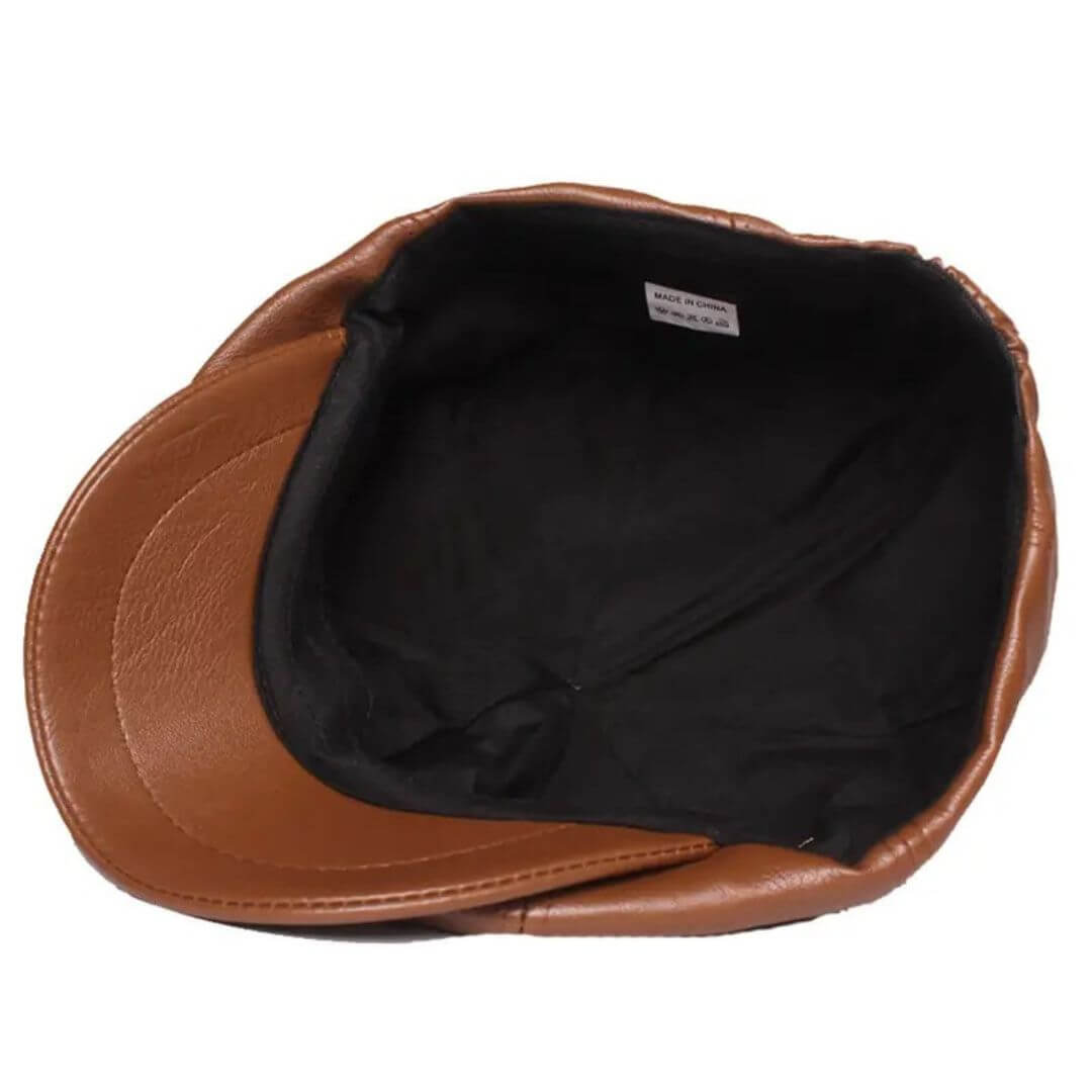 Leather Flat Cap – Timeless Style