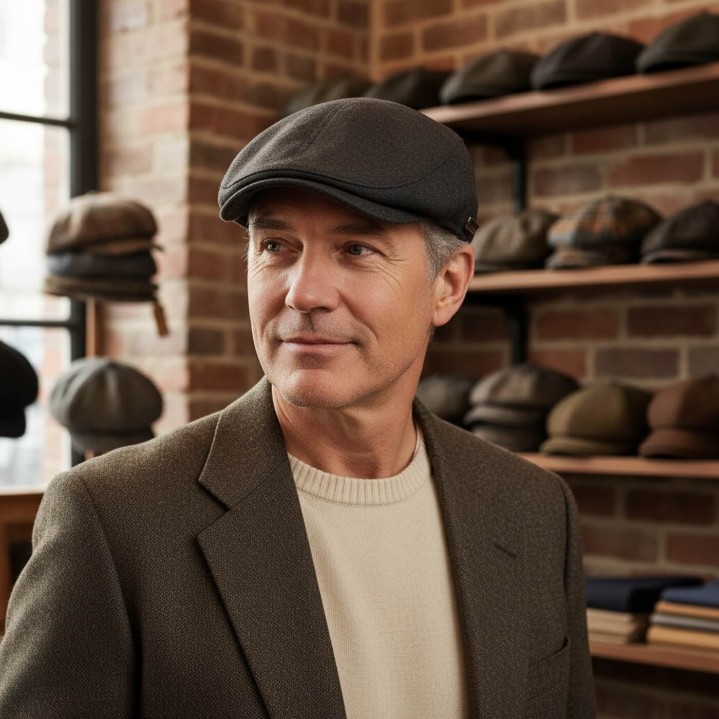 Structured Flat Cap | Breathable Lightweight Hat