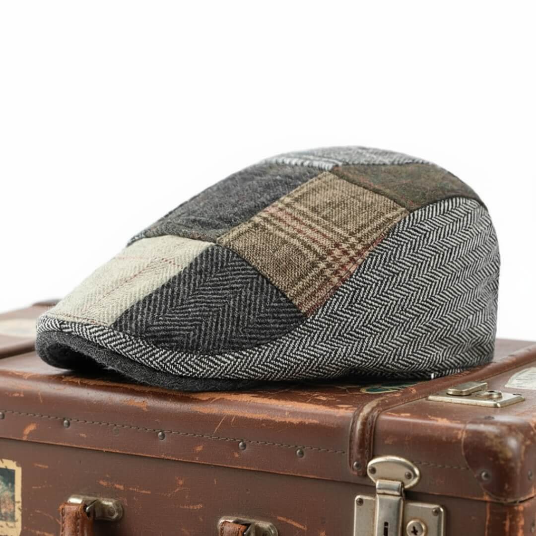 Patchwork Tweed Cap - Classic Flat
