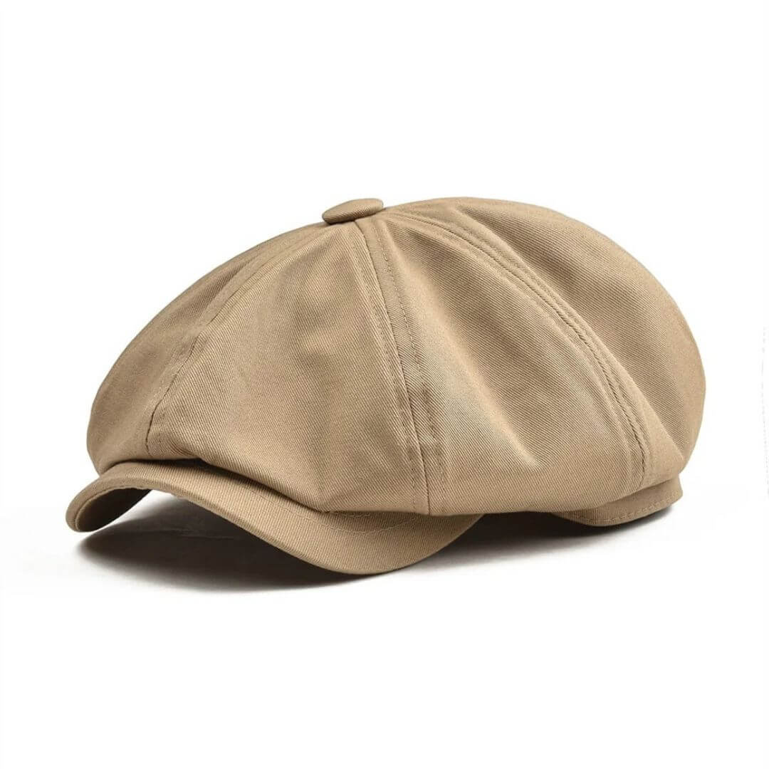 Cotton Twill Newsboy Cap | Timeless Style