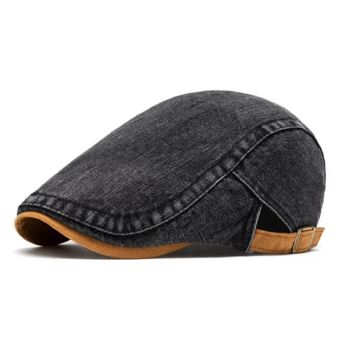 Denim Flat Cap – Classic Cotton