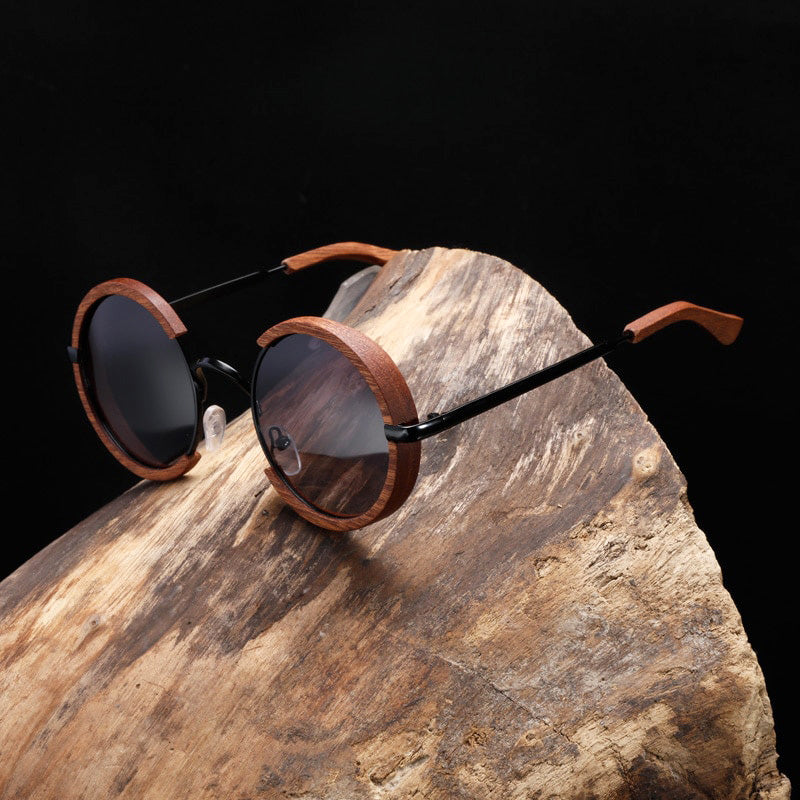 Mahogany Sunglasses – Vintage Wooden Shades