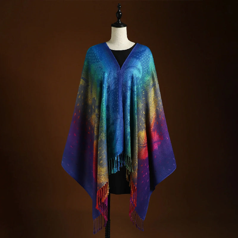 Cashmere Shawl – Bohemian Gradient Wrap