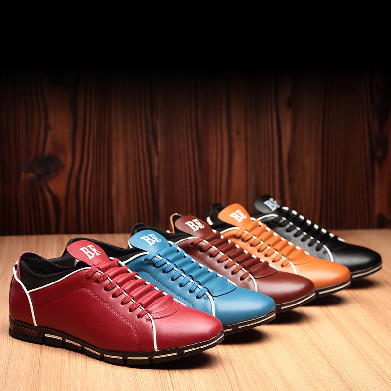 Italian Leather Sneakers | Bold Stylish Casual Shoes With Rubber Sole | Viretti Milano