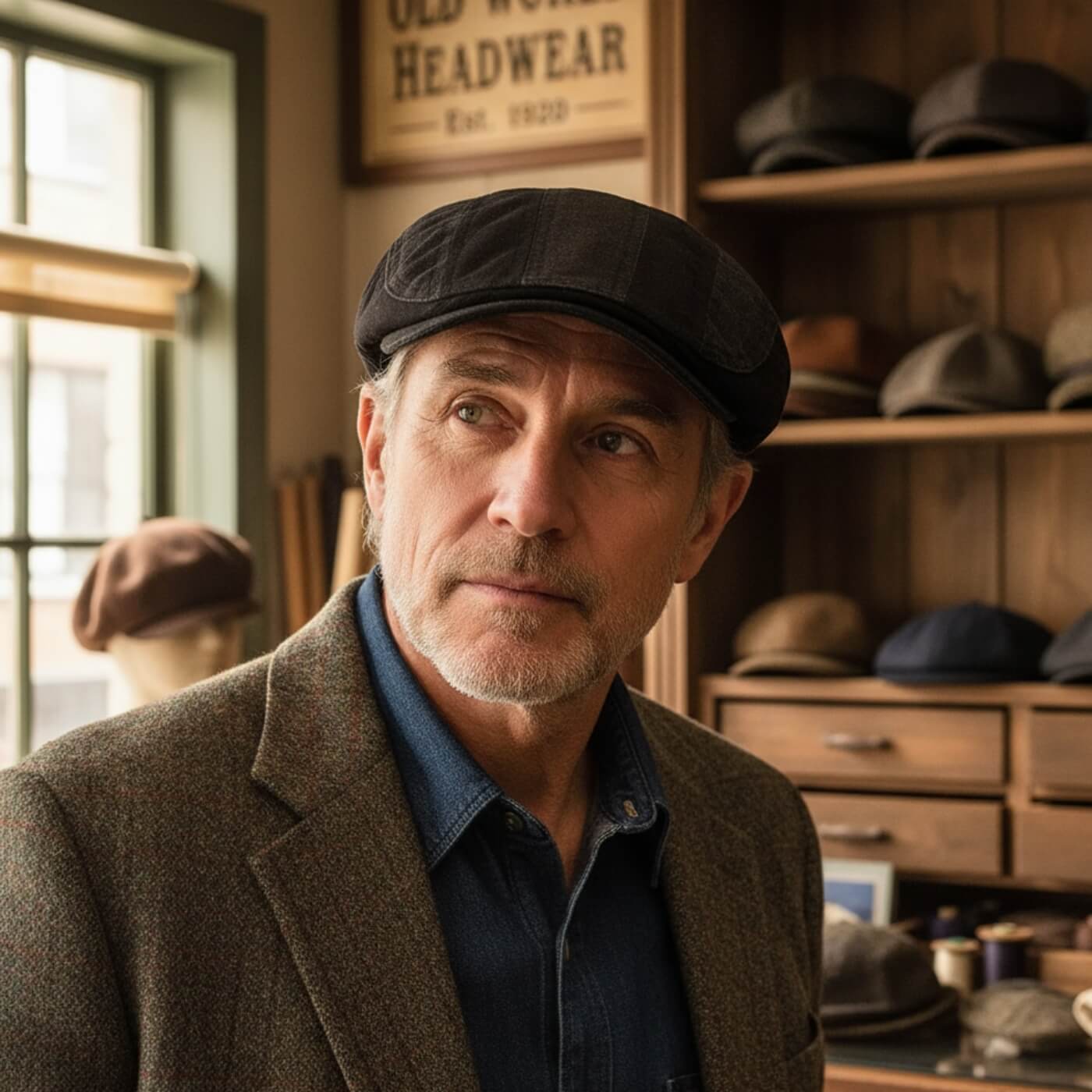 Casual Flat Cap – Lightweight, Adjustable