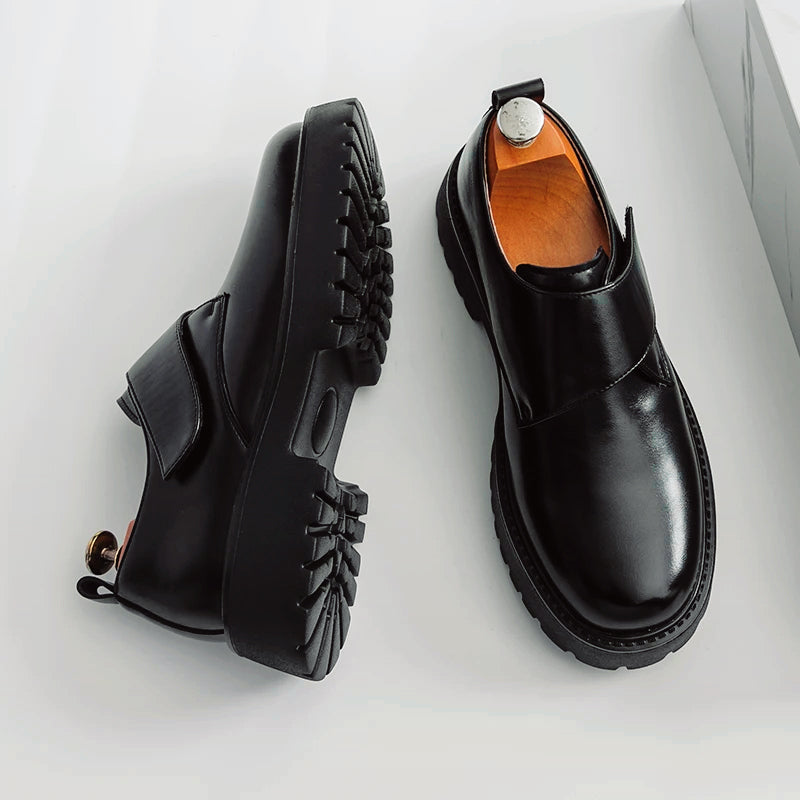 Chunky Leather Shoes - Italian Style