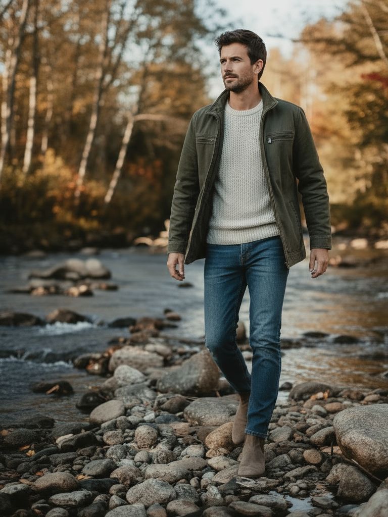 Vintage Olive Jacket – Classic Field Coat