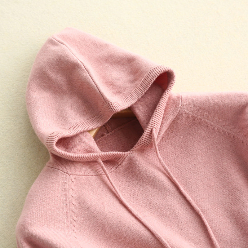 Soft Knit Hoodie - Lightweight Cozy Pullover