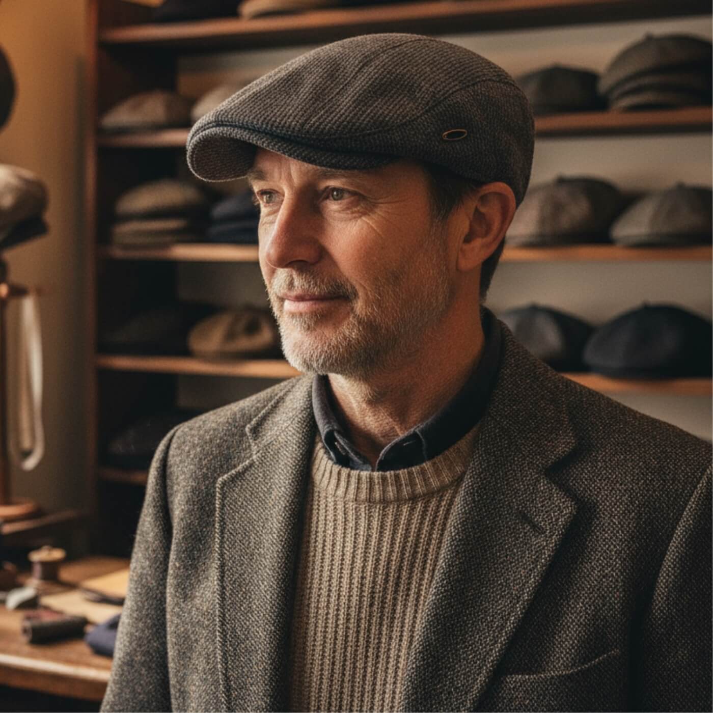Modern Flat Cap – Lightweight Textured Hat