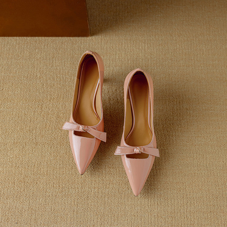Elegant Pumps – Viretti Milano Bow Accent