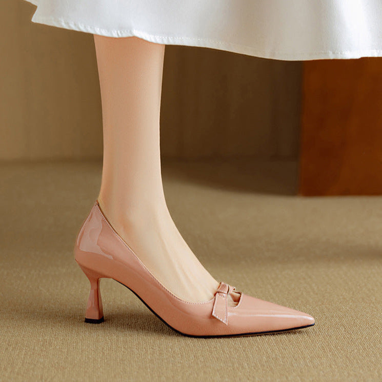 Elegant Pumps – Viretti Milano Bow Accent