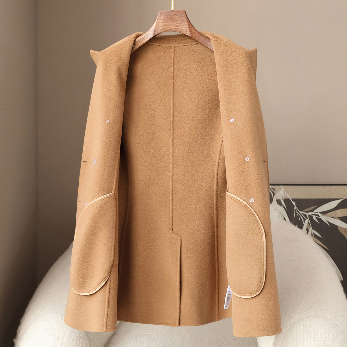 Wool Cashmere Coat | Double-Breasted Chic