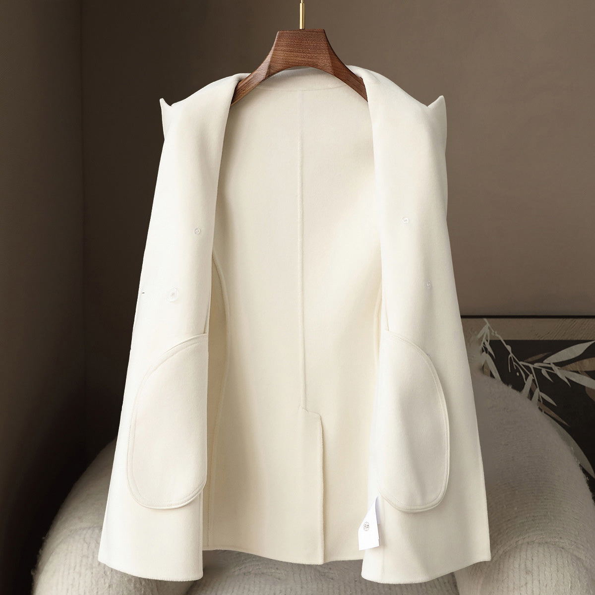 Wool Cashmere Coat | Double-Breasted Chic