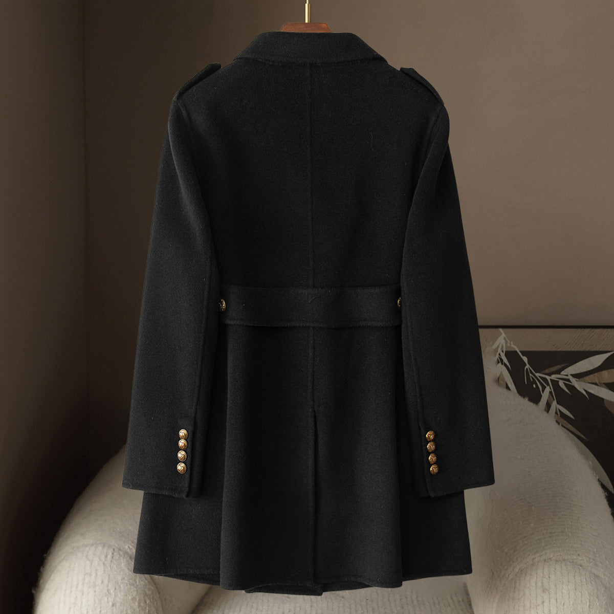 Wool Cashmere Coat | Double-Breasted Chic