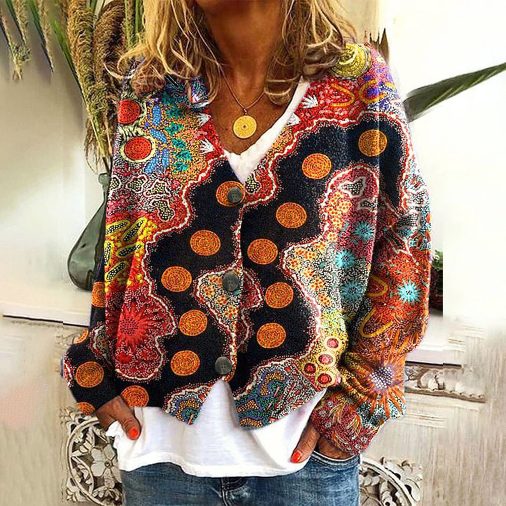 Bohemian Dream Cardigan - Vibrant Knitwear