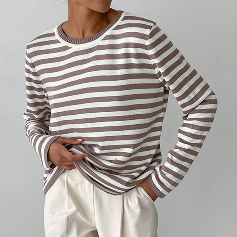 Striped Long Sleeve Shirt | Viretti Milano